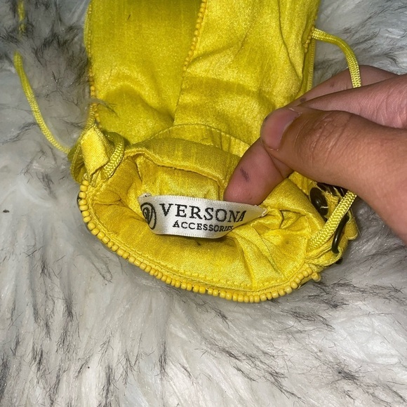 Beaded phone bag crossbody Yellow pouch travel bag vacation bag summer bag - Picture 8 of 16